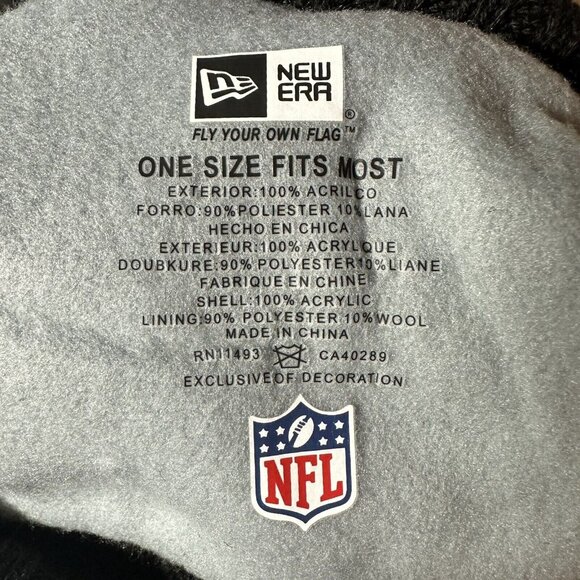 New Era New Orleans Saints NFL Winter Knit Hat Cap Beanie Fleece Lined NEW - Picture 5 of 8